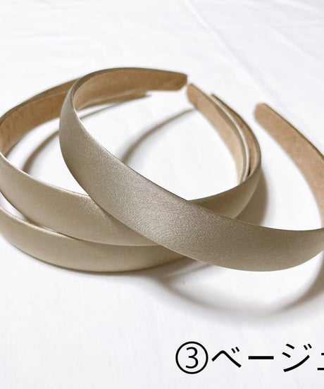 【Headband】サテンカチューシャ