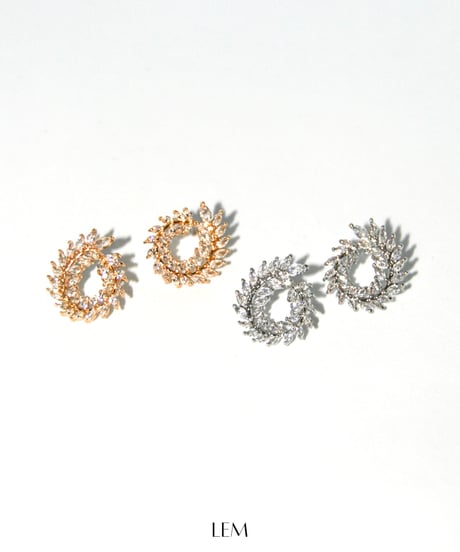 Zirconia Leafピアス