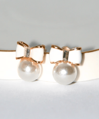 White Ribbonピアス