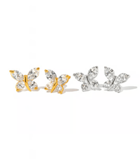 Crystal Butterflyピアス/イヤリング