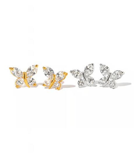 Crystal Butterflyピアス/イヤリング