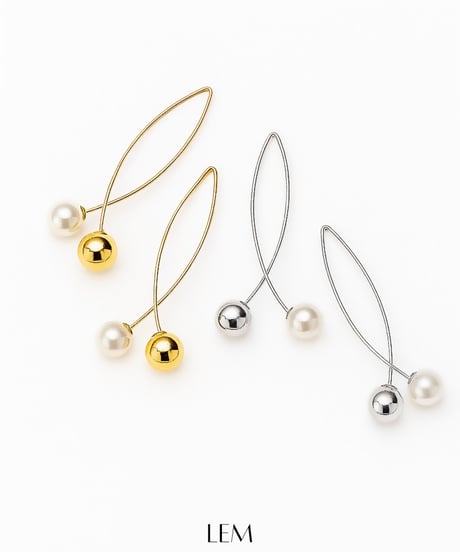 Metal Pearlピアス