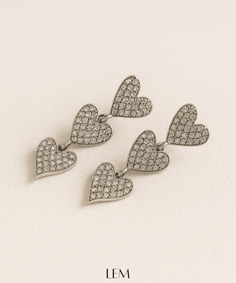 ハートドロップピアス/イヤリング