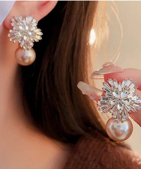 Zirconia Pearlピアス