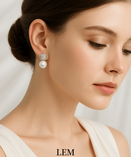 Square Pearlピアス/イヤリング