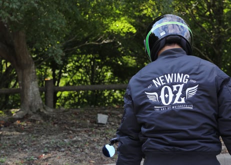 OZbyNEWING ロゴ入り　MA-1