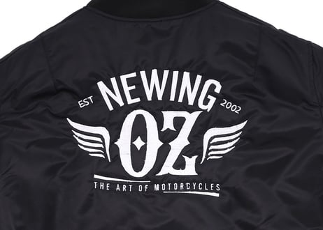 OZbyNEWING ロゴ入り　MA-1