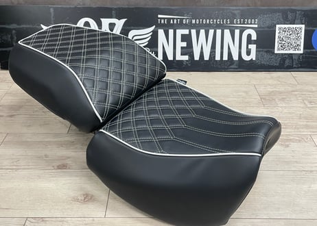新発売記念価格！OZbyNEWING プレミアムシートカバー 2ピースセット（パンアメリカ用 ）シルバー【特注カラータイプ】）