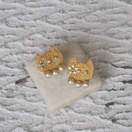 NONNOKO three pearls【イヤリング】