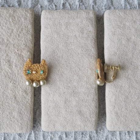 NONNOKO three pearls【イヤリング】