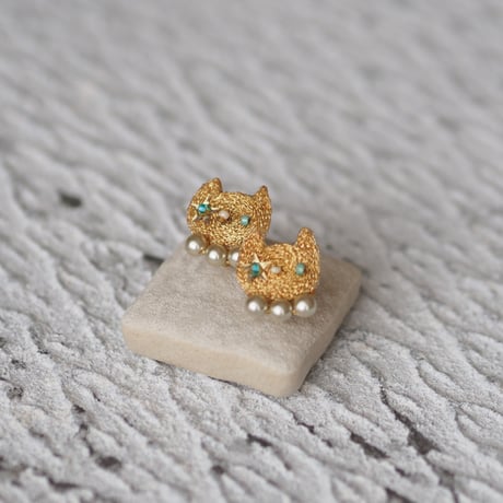 NONNOKO three pearls【イヤリング】