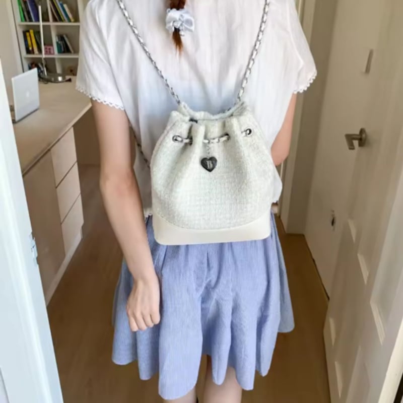 ツイードチェーンリュック/バッグ | AURALALA | 輸入韓国雑貨＆インテリア