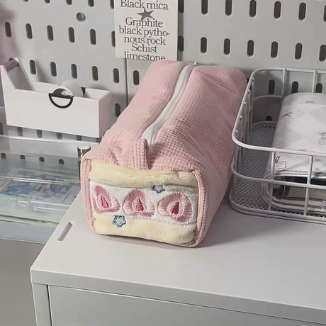 ロールケーキ風ペンケース/筆箱/ポーチ