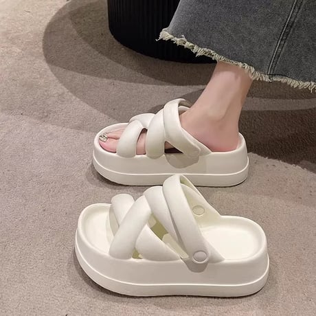 シンプルぷっくりEVAサンダル