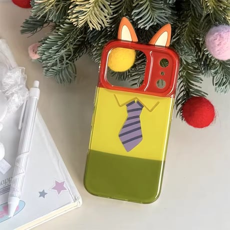 【iPhone17対応】ズ～モチーフ🦊🐰iPhoneケース