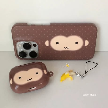 【iPhone17対応】3匹のおさるさんiPhoneケース