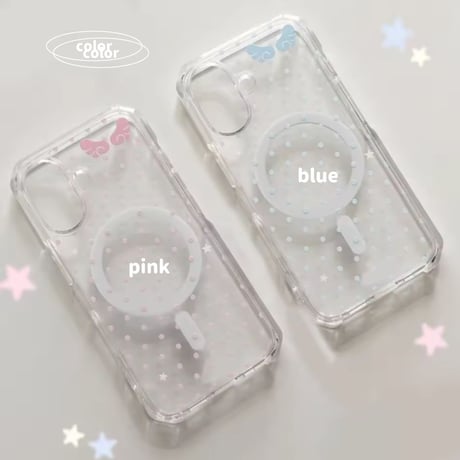 【対応機種豊富】MagsafeプチドットウィングiPhoneケース