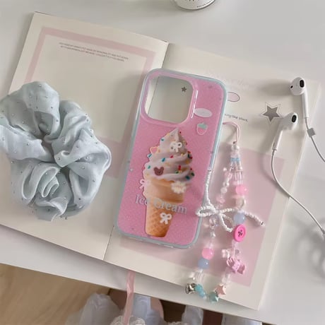 pop iceCream🍦pink iPhoneケース