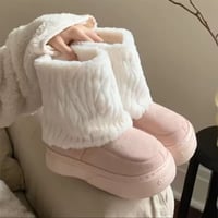 ふわふわレッグウォーム厚底スノーブーツ