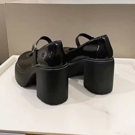 厚底ぽっくりハイヒール