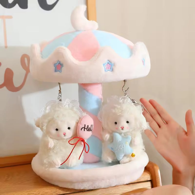 🦄メリーゴーランド風ゆいぐるみスタンド♥/見せる収納/キーホルダー