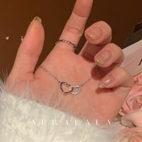 ダブルハートネックレス