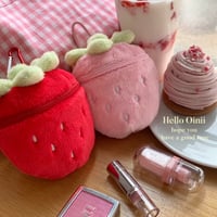 いちご🍓ポーチチャーム/カラビナ付き
