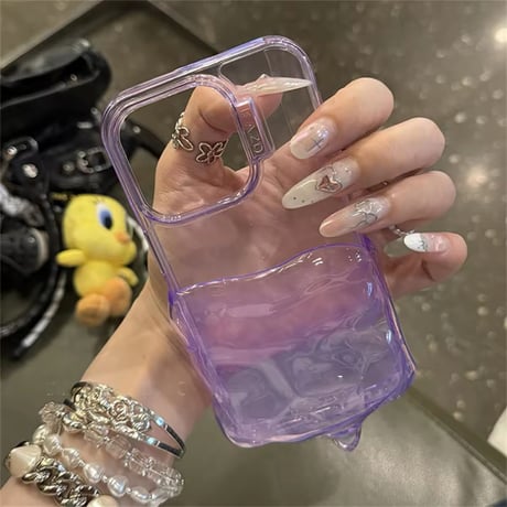 とろけるクリーム🍦クリアiPhoneケース