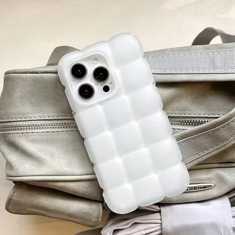 ぽこぽこ半透明シースルーiPhoneケース