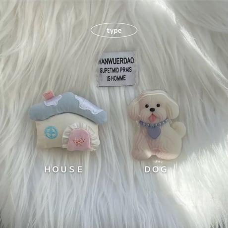 【iPhone17対応】HOUSE ot DOG blue Korea cute iPhoneケース