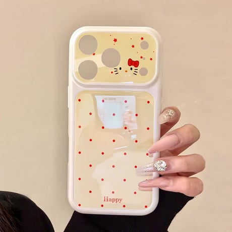 【iPhone17対応】ドットカラーフレームiPhoneケース