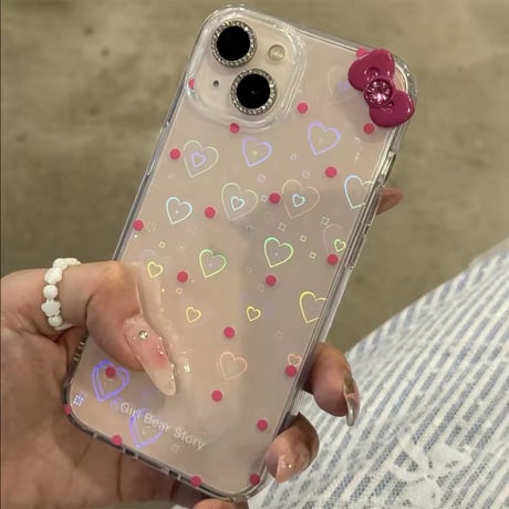 Y2K💗ハートビームiPhoneケース