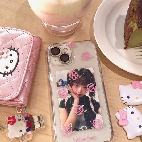【iPhone17対応】ローズコア🌹クリアラメローズiPhoneケース