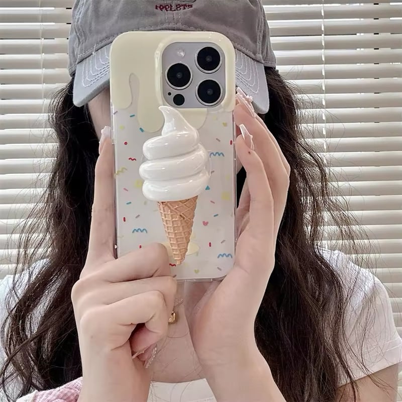 3Dソフトクリーム🍦iPhoneケース | AURALALA | 輸入韓国雑貨＆インテリア