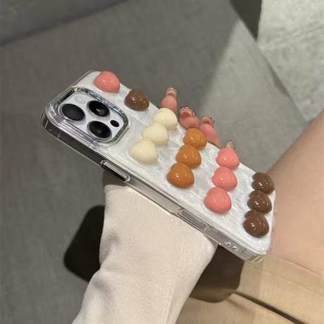チョコみたいなハートiPhoneケース