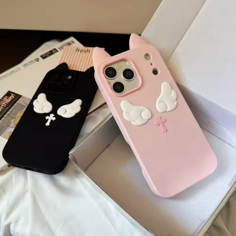 iPhone17対応】ネコ耳ウィングクロスiPhoneケース | AURALALA | 輸入