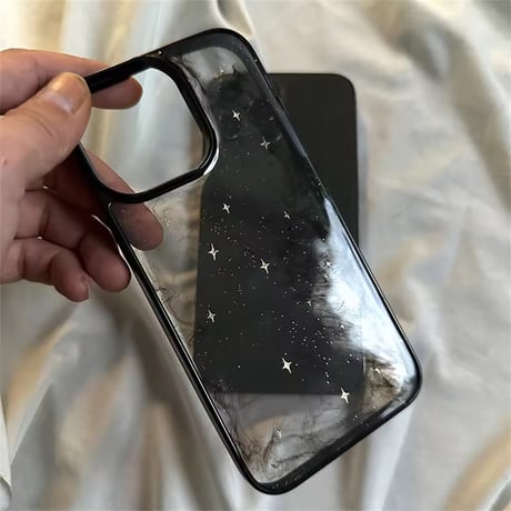 ダークシャインキラキラiPhoneケース