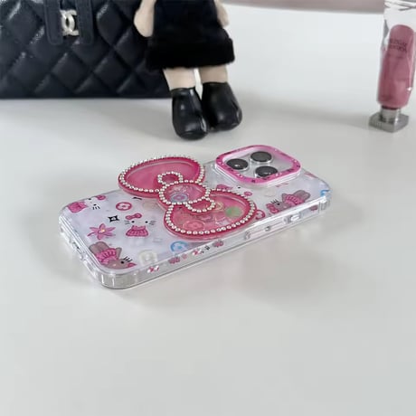 Y2K💗GAL💗デカリボングリップiPhoneケース