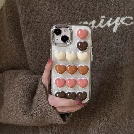 チョコみたいなハートiPhoneケース