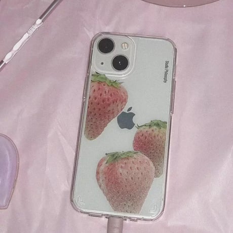 リアルストロベリー🍓クリアiPhoneケース