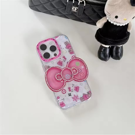 Y2K💗GAL💗デカリボングリップiPhoneケース