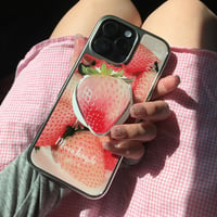 ジューシーストロベリー🍓グリップセットiPhoneケース