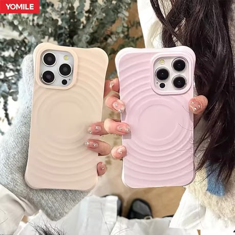MagSafe対応！波打ち角しっかりiPhoneケース