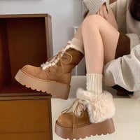 2WAY厚底ファーレースアップブーツ