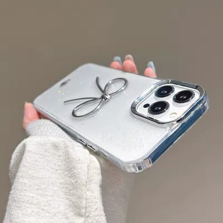 Silver Ribbon clear iPhonecase