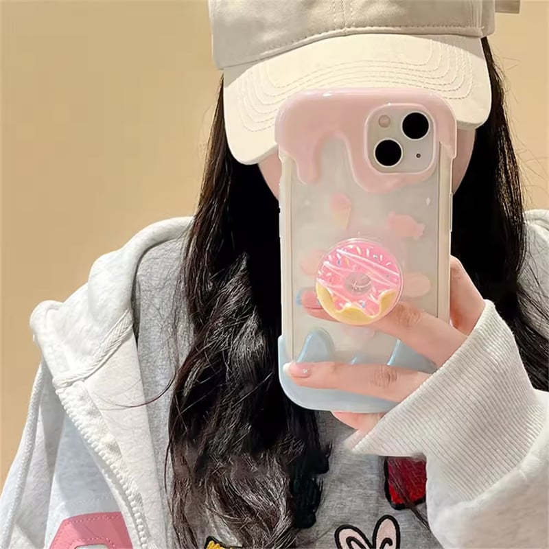 クリアピンクドーナツiPhoneケース | AURALALA | 輸入韓国雑貨＆インテリア