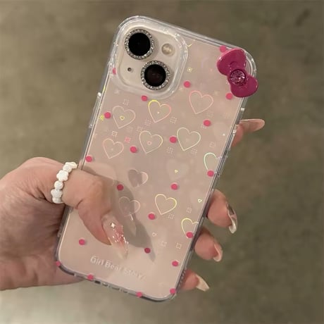 Y2K💗ハートビームiPhoneケース