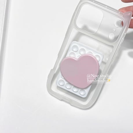 【iPhone17対応】シースルーネコ耳iPhoneｹｰｽ💓アクセサリーセット