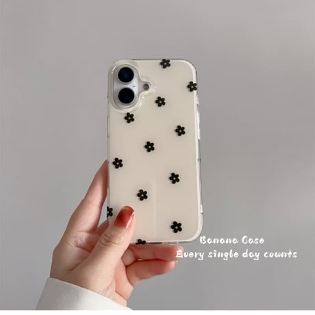 【iPhone17対応】クリアコートおはなiPhoneケース