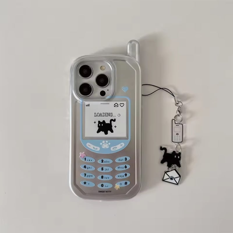 iPhone17対応💡】Y2Kクロネコガラケー風iPhoneケース | AURALALA |